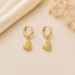 BRINCO ARGOLA CORAÇÂO M DOURADO