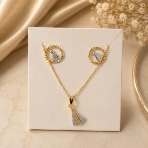 CONJUNTO NOSSA SENHORA PRATA E DOURADO