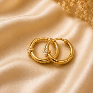 BRINCO ARGOLA ZIRCONIA M
