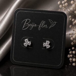 BRINCO TRIO ZIRCONIA BANHADO PRATA