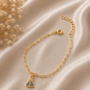 PULSEIRA NOSSA SENHORA AJUSTAVEL BANHADO A OURO