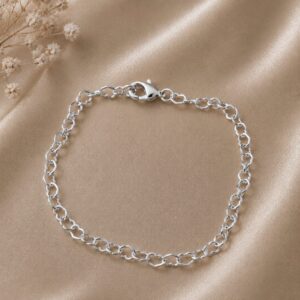 PULSEIRA CORAÇÃO BANHADO PRATA